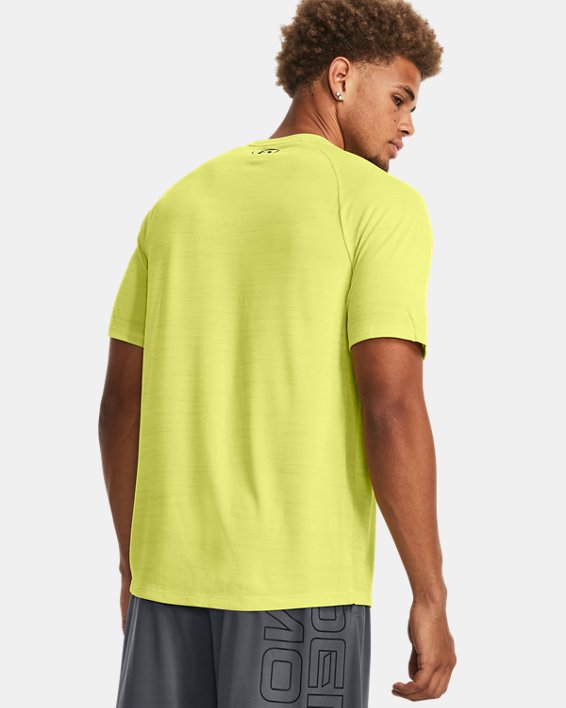Men's UA Tech™ 2.0 Tiger Short Sleeve in Yellow image number 1